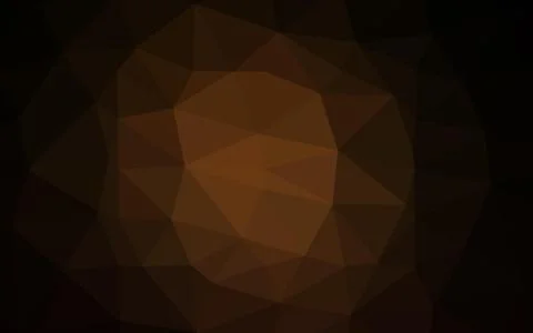 Dark Orange vector blurry triangle pattern. 스톡 일러스트
