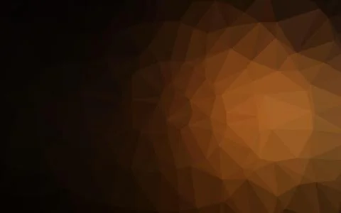 Dark Orange vector blurry triangle pattern. 스톡 일러스트