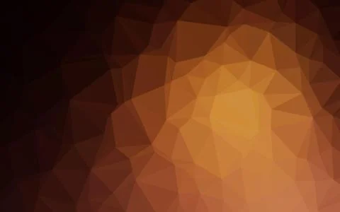 Dark Orange vector blurry triangle pattern. 스톡 일러스트