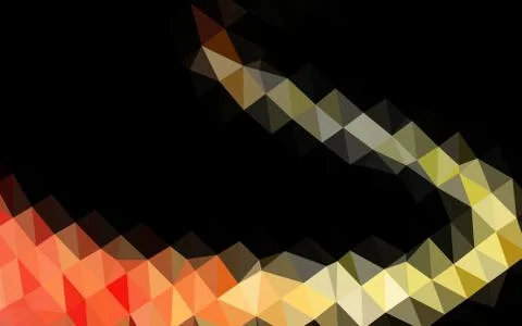 Dark Orange vector blurry triangle pattern. 스톡 일러스트
