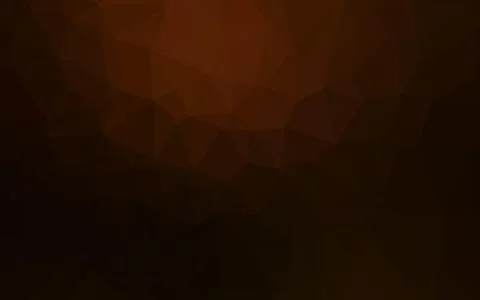 Dark Orange vector blurry triangle template. Stock-Illustration