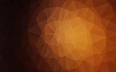 Dark Orange vector blurry triangle pattern. Stock Illustration