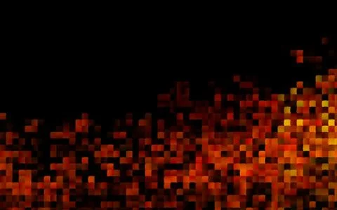 Dark Orange vector cover in polygonal style. Stock Illustration