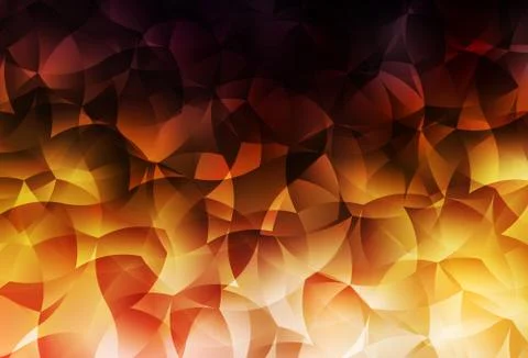 Dark Orange vector gradient triangles pattern. イラスト素材