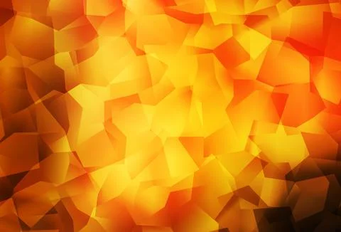 Dark Orange vector gradient triangles pattern. イラスト素材