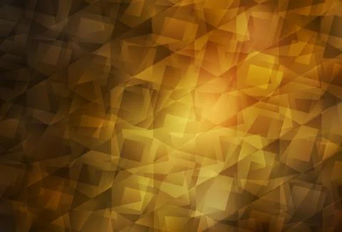 Dark Orange vector gradient triangles pattern. Illustrazione stock