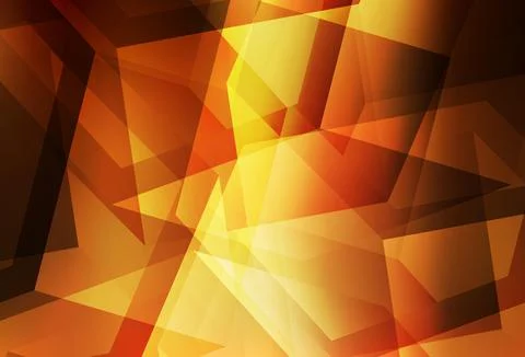 Dark Orange vector gradient triangles pattern. Stock Illustration