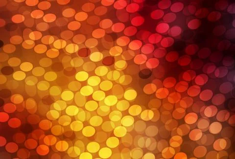Dark Orange vector layout with circle shapes. Illustrazione stock