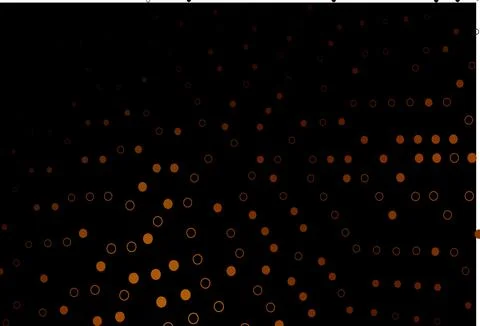 Dark Orange vector layout with circle shapes. Illustrazione stock