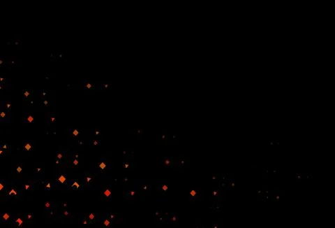 Dark orange vector layout with circles, lines, rectangles. 库存插图