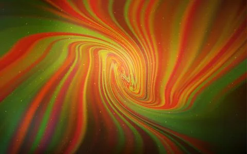 Dark Orange vector layout with cosmic stars. Space stars on blurred abstract  Stock Illustration