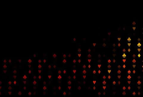 Dark Orange vector layout with elements of cards. Stock Illustration