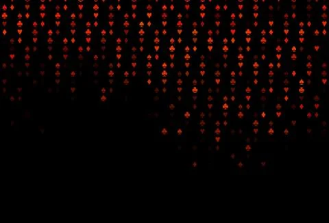 Dark Orange vector layout with elements of cards. Ilustración de archivo