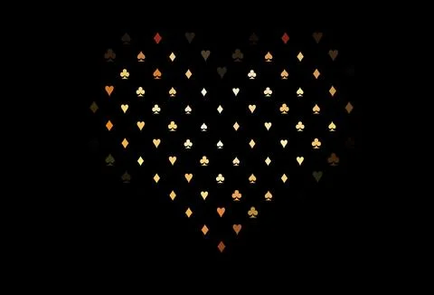 Dark orange vector layout with elements of cards. Ilustración de archivo