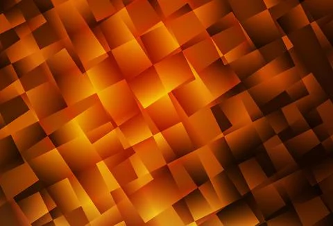 Dark Orange vector layout with lines, rectangles. 스톡 일러스트