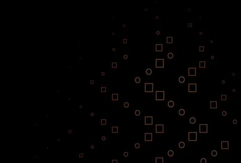 Dark Orange vector layout with rectangles, squares. Stock Illustration