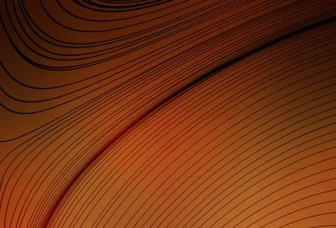 Dark Orange vector pattern with bent lines. Illustrazione stock