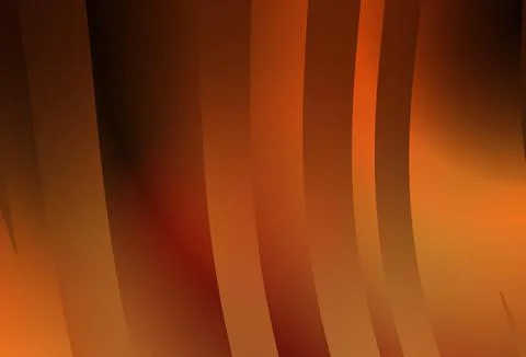 Dark Orange vector pattern with bent lines. 스톡 일러스트