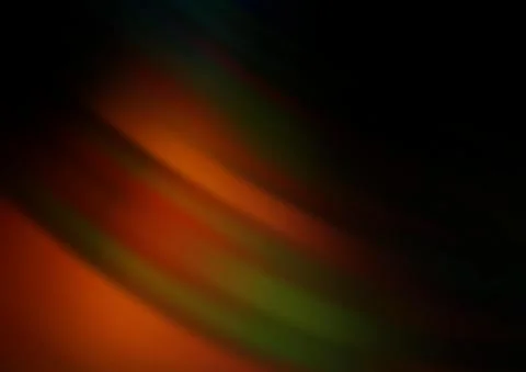 Dark Orange vector pattern with bubble shapes. Stock Illustration