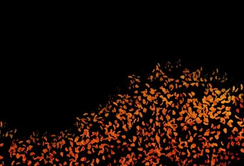 Dark Orange vector pattern with chaotic shapes. Stock Illustration