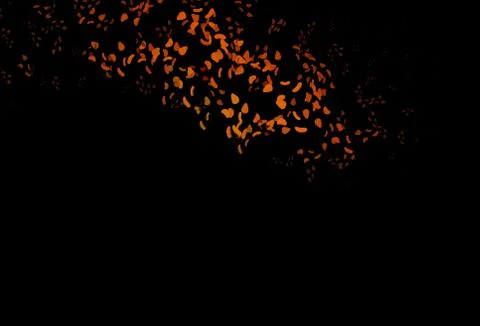 Dark Orange vector pattern with chaotic shapes. Stock Illustration