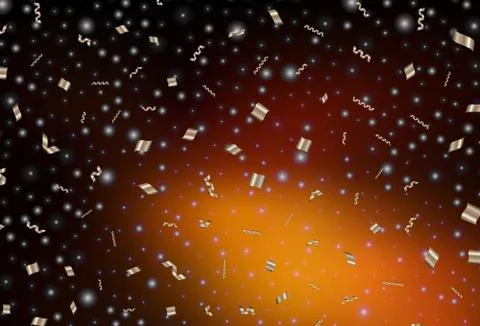 Dark Orange vector pattern in Christmas style. Stock Illustration