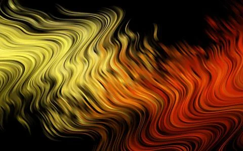 Dark Orange vector pattern with lava shapes. Stock Illustration