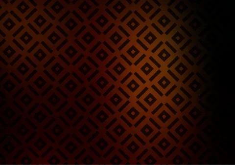 Dark Orange vector pattern with lines, rectangles. イラスト素材