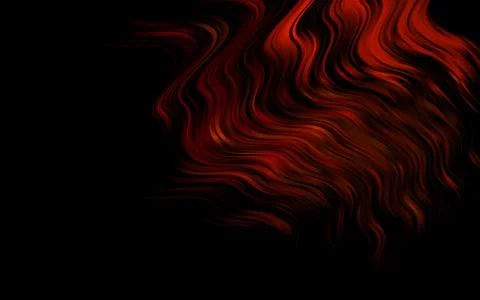 Dark Orange vector pattern with liquid shapes. Stock Illustration