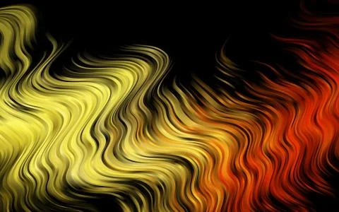 Dark Orange vector pattern with liquid shapes. Stock Illustration