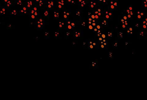 Dark Orange vector pattern with liquid shapes. Illustrazione stock