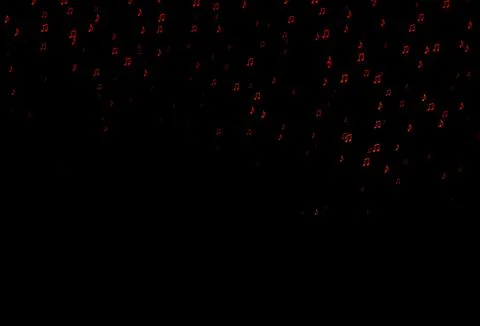 Dark Orange vector pattern with music elements. 스톡 일러스트