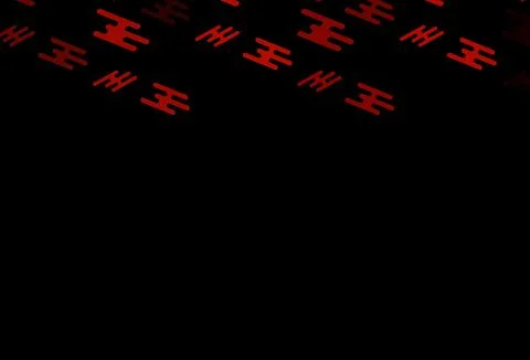 Dark Orange vector pattern with narrow lines. Stock Illustration