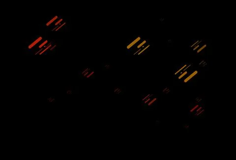 Dark Orange vector pattern with narrow lines. Illustrazione stock