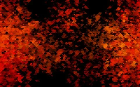 Dark Orange vector pattern in polygonal style. 스톡 일러스트