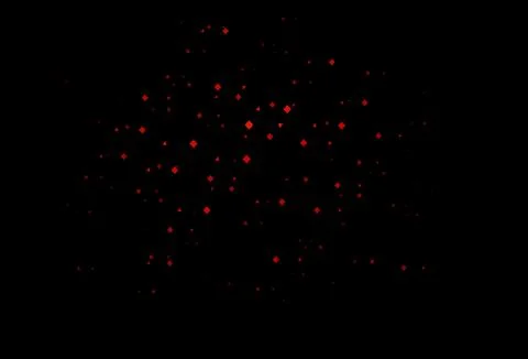 Dark orange vector pattern in polygonal style with circles. Illustrazione stock