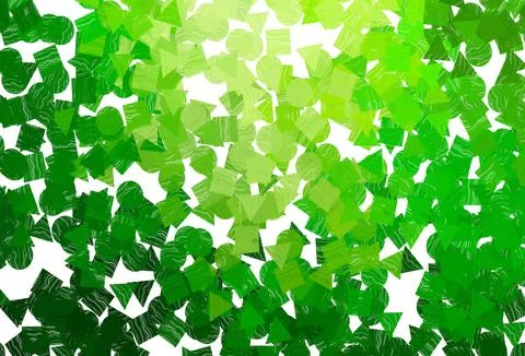 Dark  orange vector pattern in polygonal style with circles. Stock Illustration