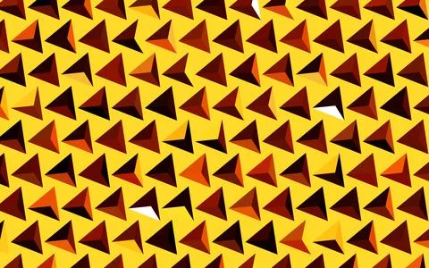 Dark Orange vector pattern with polygonal style. Stock Illustration