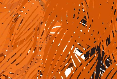 Dark Orange vector pattern with random forms. Illustrazione stock