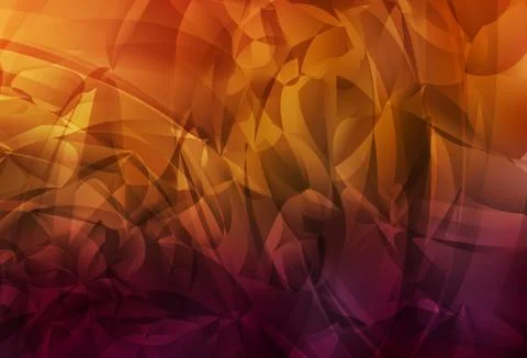 Dark Orange vector pattern with random forms. Illustrazione stock