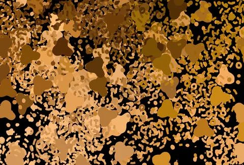 Dark Orange vector pattern with random forms. Stock Illustration