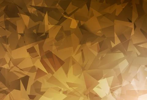 Dark Orange vector pattern with random polygonals. 스톡 일러스트