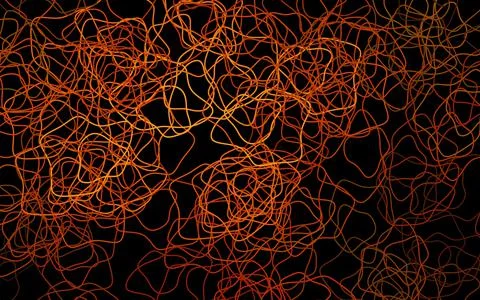 Dark Orange vector pattern with random forms. 库存插图
