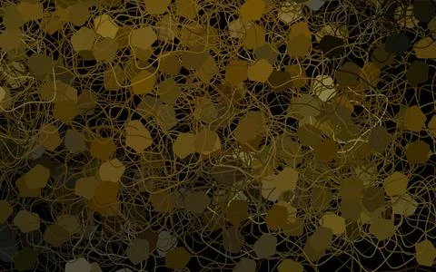 Dark Orange vector pattern with random forms. Illustrazione stock