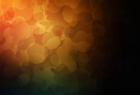Dark Orange vector pattern with random forms. Stock Illustration