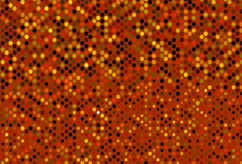 Dark Orange vector pattern with spheres. Stock Illustration