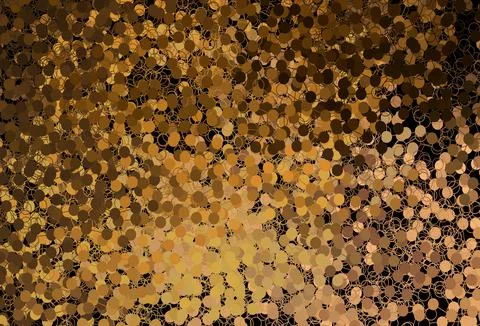 Dark Orange vector pattern with spheres. Stock Illustration