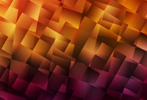 Dark Orange vector pattern in square style. Stock Illustration