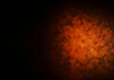 Dark Orange vector pattern in square style. Stock Illustration