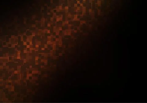 Dark Orange vector pattern in square style. Stock Illustration